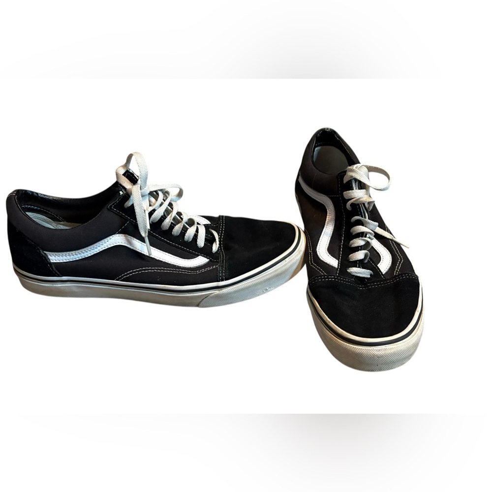 Vans Old Skool Black White Skate Shoes Mens Size 11 Classic Low Top - Picture 7 of 8
